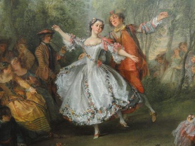 La Camargo Dancing (detail) by Nicolas Lancret